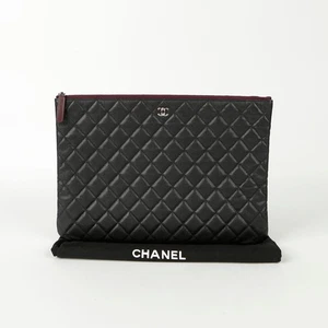 CHANEL Skin Classic Large Clutch A82552 95986187 - Foto 1 di 14