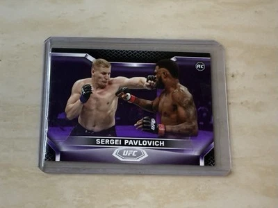 2020 Topps Knockout UFC Sergei Pavlovich Purple /25 RC Rookie - Image 1 of 2