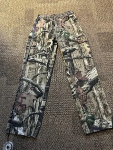Browning Camo Pants Fishing Hunting , Adj Waist, Youths S (Tag Missing) - Picture 1 of 8