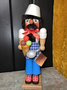 NIB Vintage Christian Ulbricht Germany Nutcracker Ice Cream Scoop Vendor Man - Picture 1 of 14