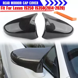 M STYLE CARBON FIBER MIRROR COVER CAPS FOR 2013-2020 LEXUS GS GSF ES RC RCF LS - Picture 1 of 10