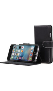 Snugg NuBuck Leather Fiber Card Holder Flip Stand Wallet Case Apple Iphone 6s