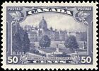 Timbre pictural Canada comme neuf H VF 50c Scott #226 1935 Parlement roi George V