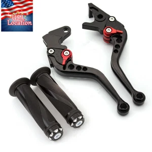 For CB750 Nighthawk 1991-2008 Magna 750 1994-2003 CNC Brake Clutch Levers Grips - Picture 1 of 11