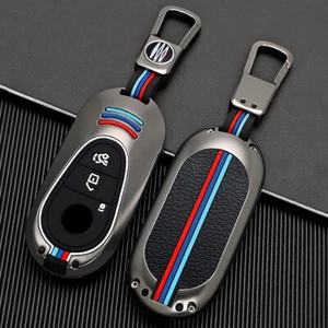Key Fob Case Cover Chain Shell For Benz C E S Class EQE EQS CLE GLC Accessories - Picture 1 of 8