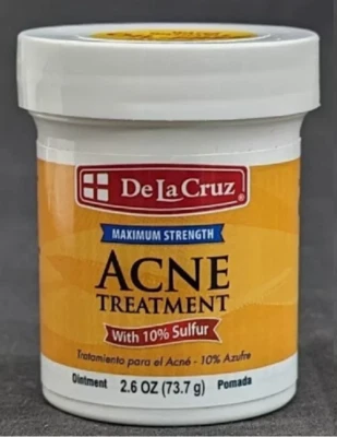 1 X Ungüento De La Cruz 10% Azufre Medicamento para el Acné, Fuerza Máxima 2.6oz Foto 1 de 2