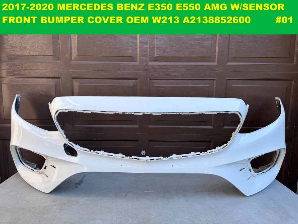 Parachoques delantero Mercedes Benz E300 E200 AMG 2017-2020 OEM A2138852600 con sensor Foto 1 de 4