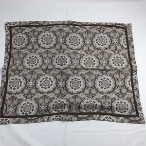 Peacock Alley Olympia Collection Medallion Print Pattern Pillow Cover 100% Linen - Picture 1 of 7