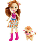 Enchantimals FXM77 Cailey Cow Doll and Curdle Figure (FNH22)(Box damaged)