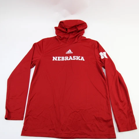 Nebraska Cornhuskers adidas HEAT.RDY Long Sleeve Shirt Men's Red New Cover