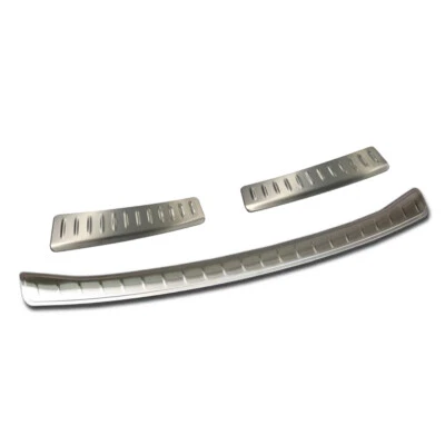 3pcs Stainless Rear Bumper Sill Plate Guard Protector for INFINITI QX50 2019-25 - Image 1 of 4