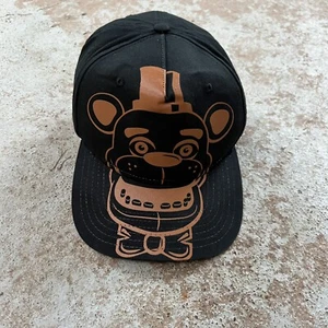 Five Nights At Freddies Snapback Hat Youth Ball Cap Blk Freddy Fazbear Graphic - Picture 1 of 14