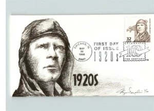 Beautiful Hand Painted Charles LINDBERGH Flies Atlantic, Celebrate the Century 1 - Picture 1 of 1