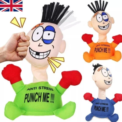 Electric Punch Me Anti Stress Soft Stuffed Plush Doll Electric Girls Boys Toys