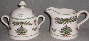 Set Zuccheriera e Cremosa Spode 2006 MODELLO GHIRLANDA ALBERO DI NATALE - Foto 1 di 6