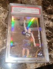 PSA 10 GEM MINT 1998-99 TOPPS FINEST REFRACTOR W/O PEEL JASON WILLIAMS RC LO POP