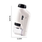 Kinder Mikroskop Tragbar Taschenmikroskop 60-120x Mini Kompakt LED-BeleuchtungJ6