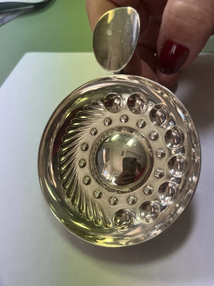 Taza de cata de vinos Tastevin chapada en plata Christofle Francia Gallia de colección Foto 1 de 4