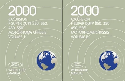 Ford F-Super Duty 250 2000, 350, 450, 550, autocaravana, manual de taller de excursiones Foto 1 de 4