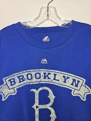 Brooklyn Dodgers Retro Throwback 3xl Xxxl 3xlt Tall Mens Blue Graphic Logo Tee - Image 1 of 4