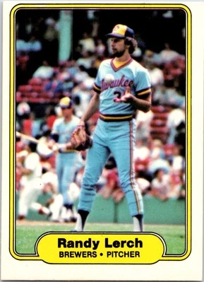 Randy Lerch Milwaukee Brewers 1982 Fleer #147 - Image 1 of 2