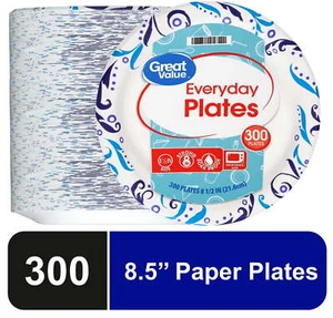 Everyday runder Pappteller 8,5" 300ct robust gemustert Pappteller für Party - Bild 1 von 4