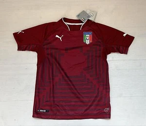 4800/287 Puma Italy Home Jersey 2014 Goalkeeper Shirt Child National Team - Picture 1 of 2
