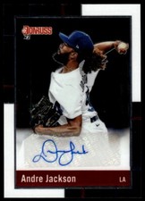 2022 Donruss Retro 1988 Signatures Andre Jackson Rookie Los Angeles Dodgers #48