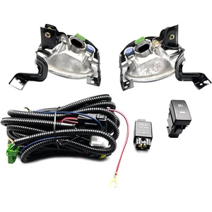 For 2010-2011 Honda CR-V CRV Clear Bumper Fog Lights Pair + Switch + Wiring - Picture 1 of 12
