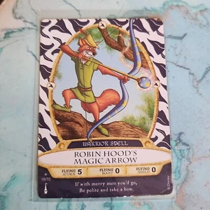 TARJETA COLECCIONABLE DISNEY HECHICEROS DEL REINO MÁGICO ROBIN HOOD’S MAGIC ARROW #16 - Imagen 1 de 2