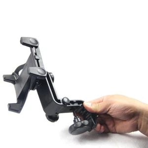 Headrest Flat Bracket Tablet Mount Black Stand Seat Phone Holder - Afbeelding 1 van 12