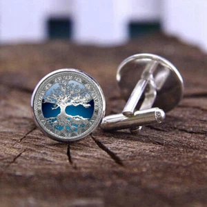 1 Pair Fashion The tree of life Men Cufflinks Shirt Suit Cuff Links Jewelry AUS - Picture 1 of 23