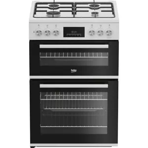 Beko FDD6231W Free Standing Dual Fuel Cooker with Gas hob Hob 60cm White A - Picture 1 of 8