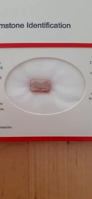 Pink Tourmaline, 3.73 Karat, Eye - clean, Certificate - Bild 1 von 4