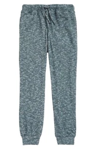 Treasure and Bond Girls Cozy Rib Knit Joggers in Teal Hydro Heather M 8/10 - Picture 1 of 6