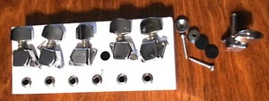 TUNERS AND STRAP KNOBS FOR SAMICK SL-21 ELEC. GUITAR - Picture 1 of 4