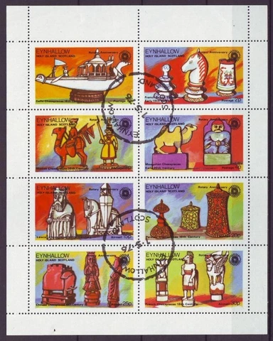 p4146/ Eynhallow (Scotland) Locals Chess Sheet Block 1976 Cover