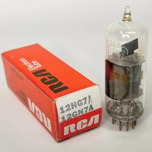 (1) Tested RCA 12HG7/12GN7A Tube with Box Date Code PQD-Y 12HG7 Tube 12GN7A Tube - Picture 1 of 5