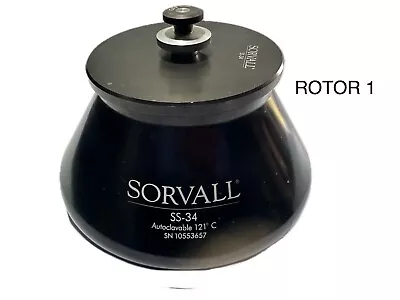 SORVALL® SS-34 Fixed Angle Rotor & Lid 8 x 50 mL Tubes CENTRIFUGE LABORATORY LAB - Image 1 of 4