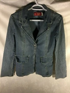 Denim Blue Bongo Jeans Jacket Women's Size 7 Cotton/Spandex Blend VGUC - Bild 1 von 7