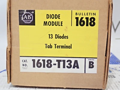 Nuevo módulo de diodos Allen Bradley 1618-T13A 13 diodos pestaña terminal ser B Foto 1 de 4