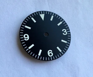 Esfera de reloj Explorer lisa vintage para movimiento Seiko MOD ETA 2824 2836 - Imagen 1 de 1