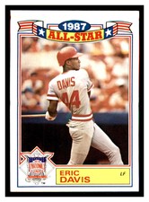 1988 Topps Glossy All-Stars #17 ERIC DAVIS Cincinnati Reds ~F5S