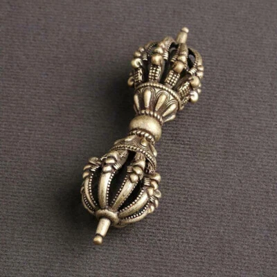 Old Tibet Tantra Buddhism Tibetan Silver Dorje Phurpa Pestle Vajra Exorcism - Image 1 of 4