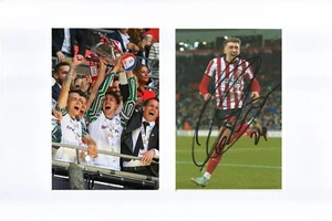 SUNDERLAND: DAN NEIL SIGNED A4 (12x8) PLAY-OFF FINAL TROPHY MOUNTED DISPLAY+COA - Picture 1 of 1