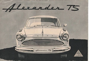 Prospekt Lloyd Alexander TS von 1958 - Bild 1 von 8