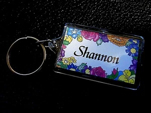 SHANNON Keychain Keyring Personalized Name meaning origin gracious spirit - Picture 1 of 2