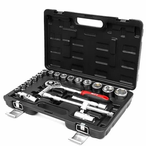 Socket PRO 22PC Piece Socket Set Metric Imperial 1/2 Drive Stanley Quick Release - Picture 1 of 6