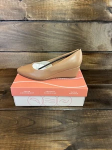 NUEVO Zapatos Easy Spirit Jinger Mocha Cuero Marrón Cuñas Mujer Talla 11 Anchos - Imagen 1 de 20
