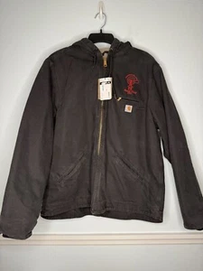 Carhartt Sherpa Lined Duck Jacket Black Womens NWT Rural King Logo New WJ141 NWT - Picture 1 of 9